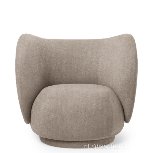 Modern Design Rico Lounge Chair Boucle Stoffe stoel